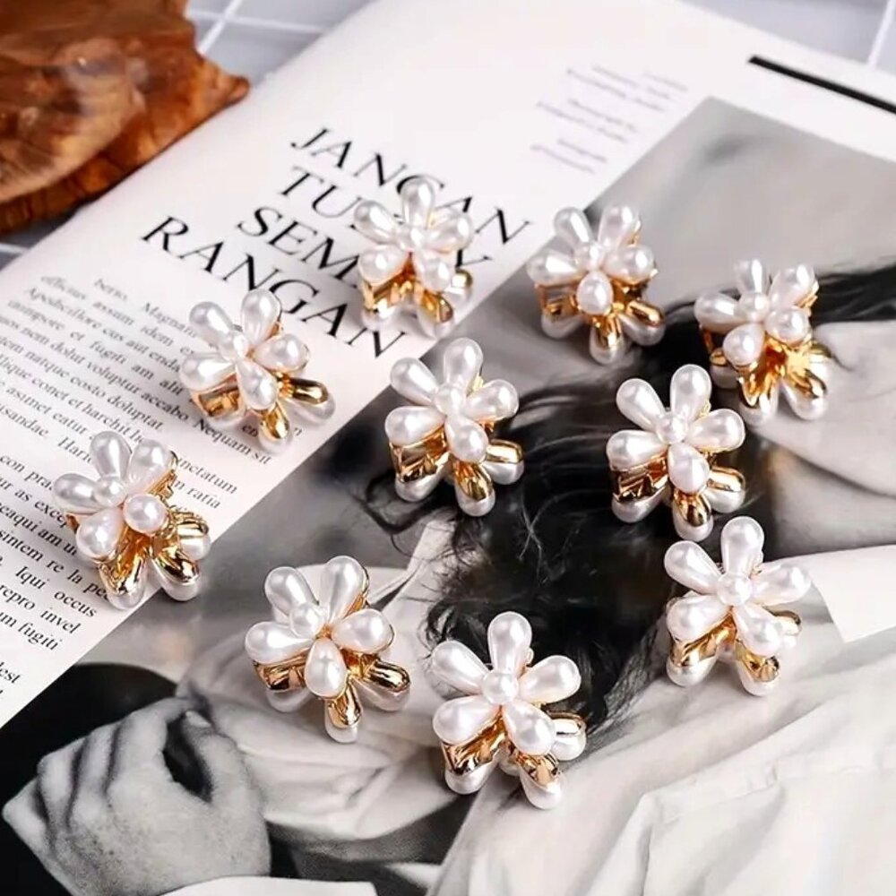 PEARL~PETAL CLIPS (set of 10)
